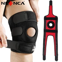 neenca 1pc sports knee pads four springs support eva breathable knee brace with side stabilizers patella protector gel pads