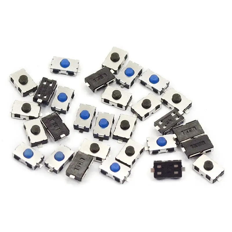 

100 шт. 3*6*2,5 без микропереключателя нормально закрытые 3*6 SMD сенсорные кнопки из силикагеля Interrupteur 4*6 NC мягкая Кнопка SMD 3x6x2, 5