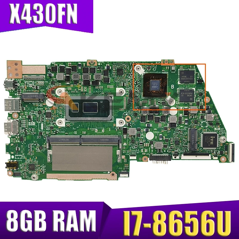 

Оригинальная материнская плата X430FN MX150-2G 8G для ASUS S4300F S4300FN X430FA X430F A430F, материнская плата