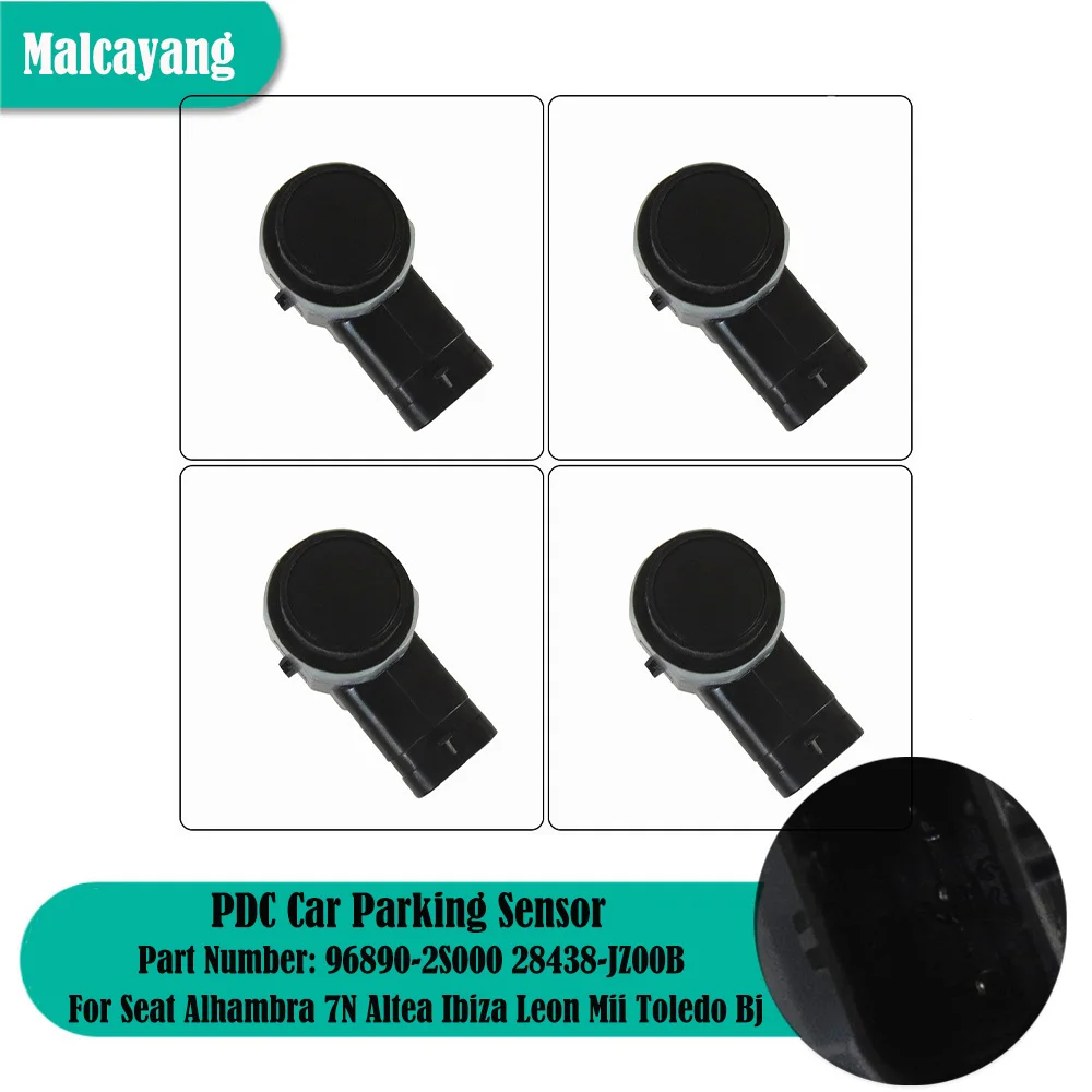 Автомобильные аксессуары 4 шт. PDC датчик парковки для Seat Alhambra 7N Altea Ibiza Leon Mii Toledo Bj 96890-2S000 28438-JZ00B