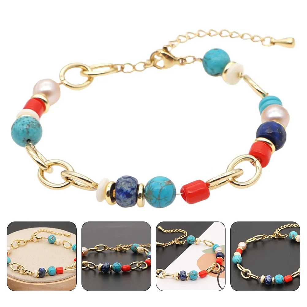 

Bracelet Wrist Chain Jewelry Charmstone Baroque Beadedgirl Decor Ethnic Style