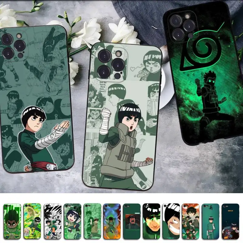 

BANDAI Naruto Rock Bruce Lee Martial Art Phone Case for iPhone 11 12 13 mini pro XS MAX 8 7 6 6S Plus X 5S SE 2020 XR case
