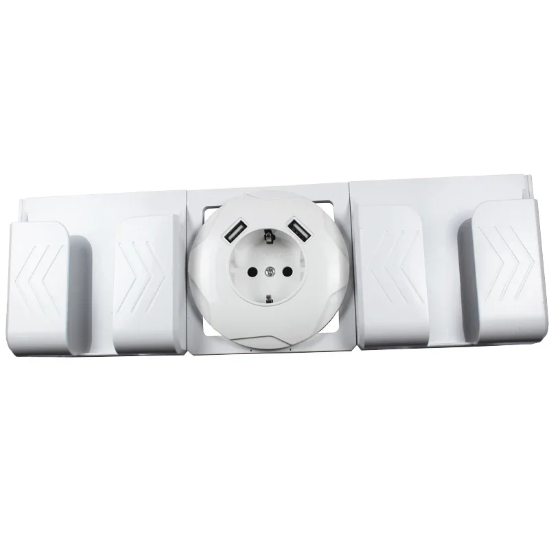 USB-розетка, зарядное устройство, двойной USB-порт, 5 В, 2 А, настенная розетка, высокое качество, белый цвет LLC-01 (art.: 3920cca192512) - 3920cca192512