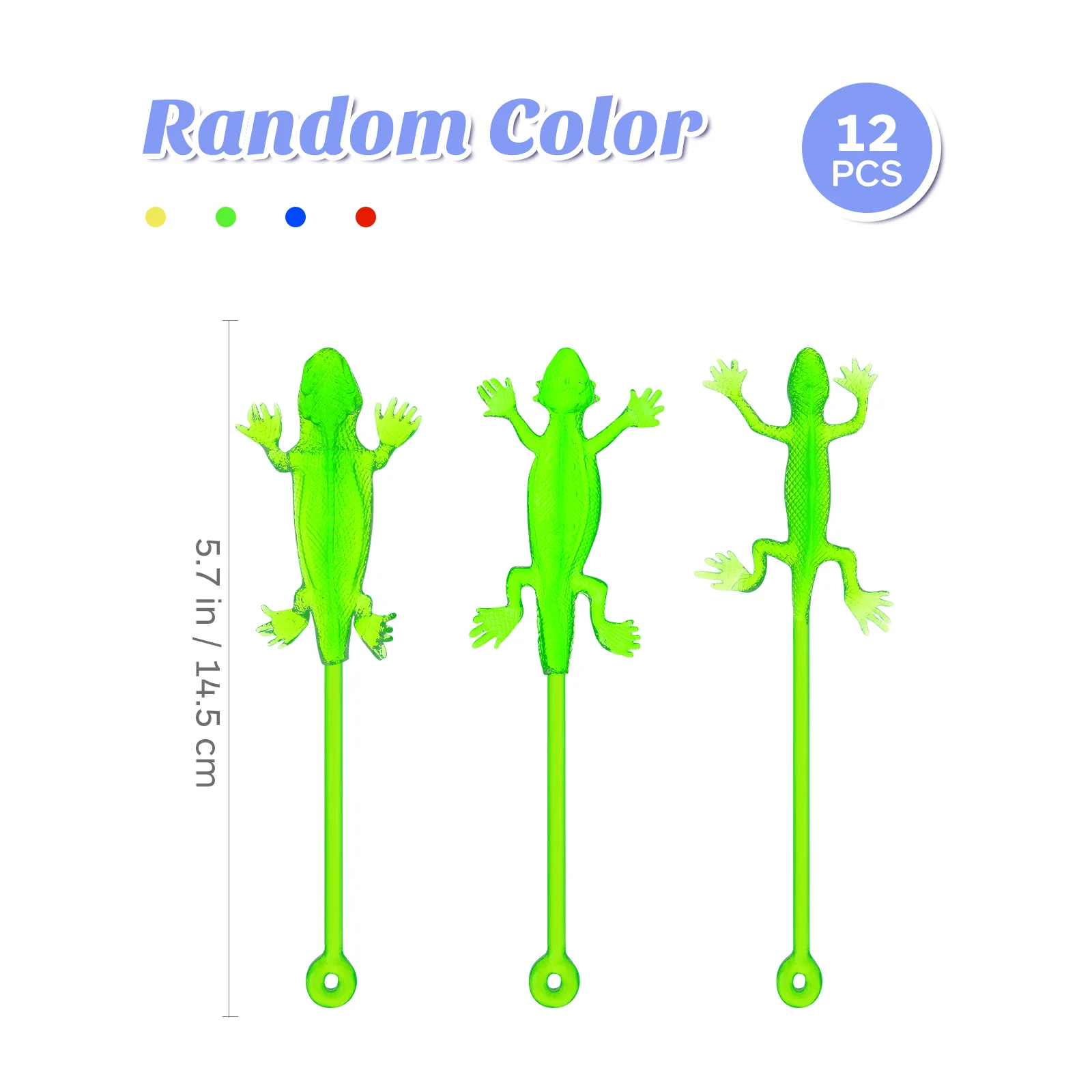 

12 Pcs Lizard Soft Gummy Ball Halloween Toy Prizes Kids Classrooms Tail Elastic Sticky Toys Hands Wall Tpr Toddler