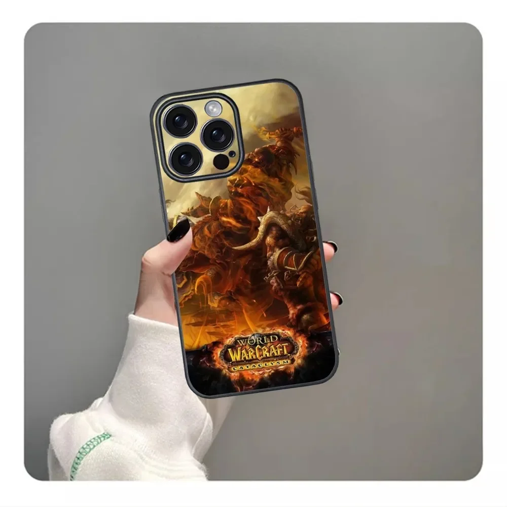 World Of W-Warcraft W-Wow Phone Case For iPhone 16 15 14 13 12 11 PRO MAX PLUS Mini TPU Soft to Skin-friendly case