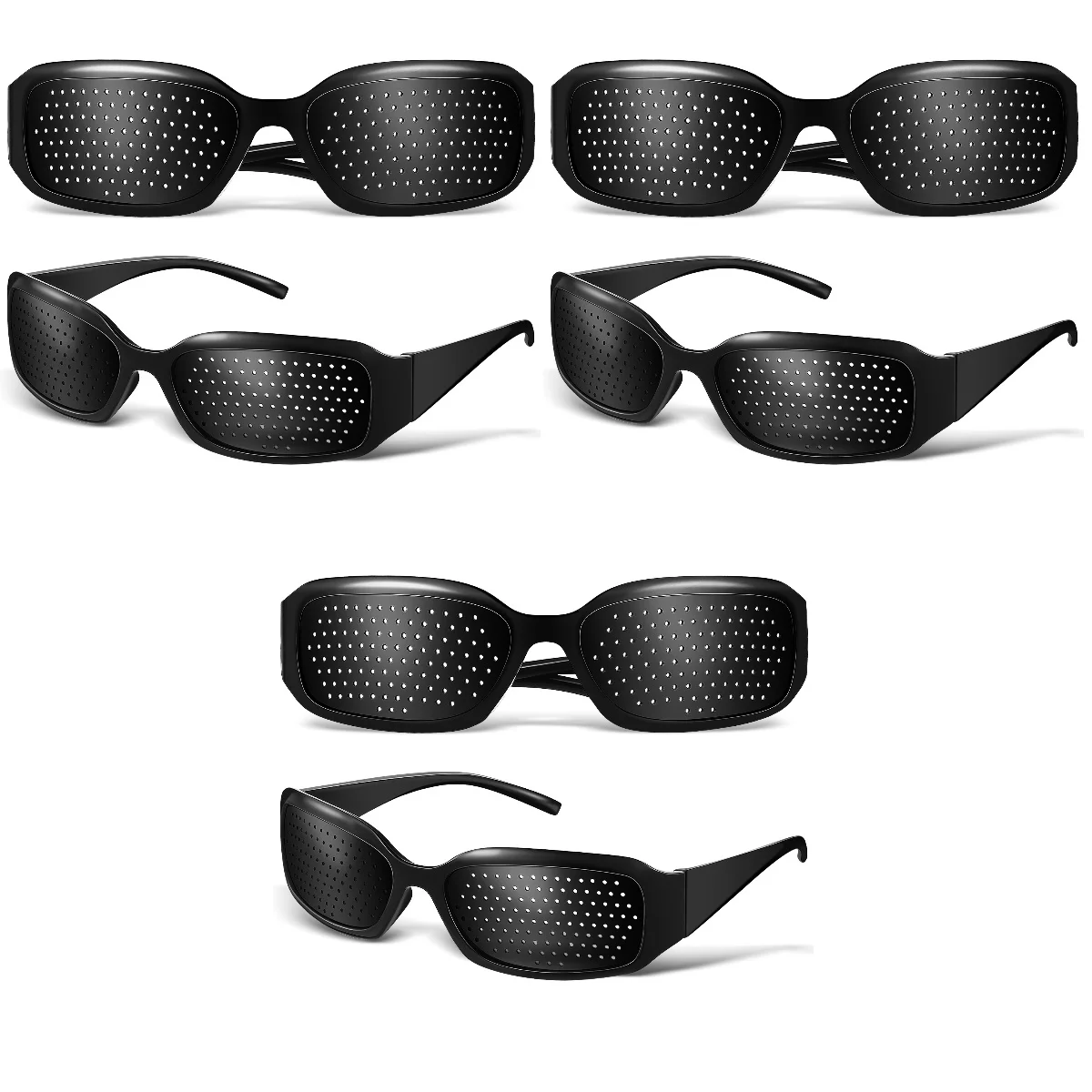 

6 Pcs Vision Correction Pinhole Glasses Eyeglasses Glasswear Drinking Microporous Protection for Improvement Shot