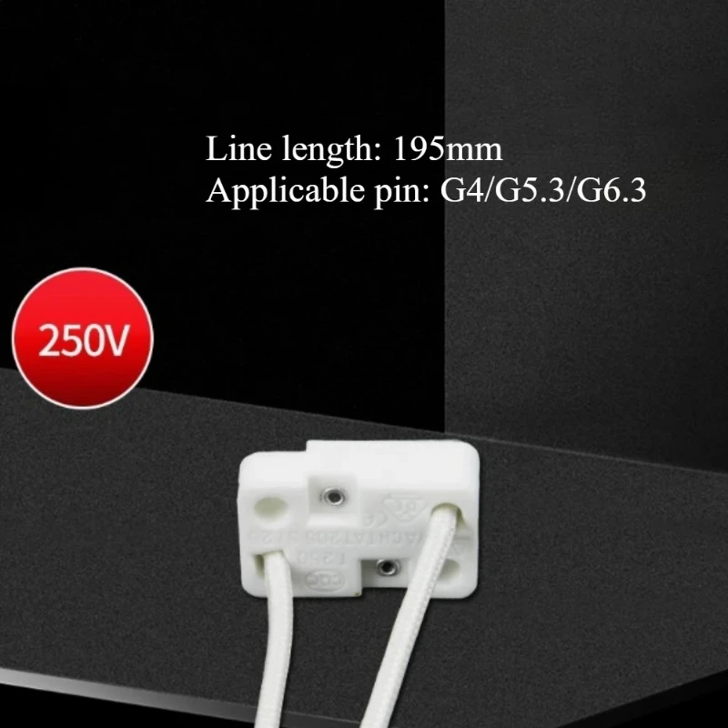Фото Держатель галогенных ламп G4 G5.3 G6.35 MR11 MR16, 2-контактный, для микроскопа, источника холодного света, проектора, прожектора, сценического света, 250В №5