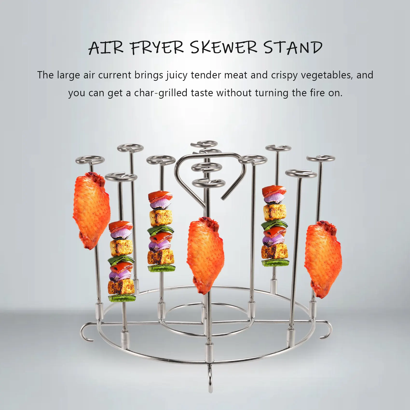 Accessories, Suitable For 6-quart Air Fryer Skewer Stand, Grills, Dehydration Racks