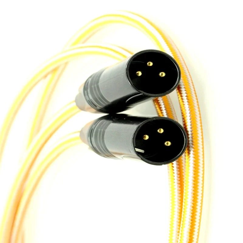 2-жильный посеребренный кабель XLR, 2-штырьковый и 2-гнездовой XLR разъем, Hi-Fi аудио усилитель, сбалансированный кабель (art.: 3920c7d84a255) - 3920c7d84a255