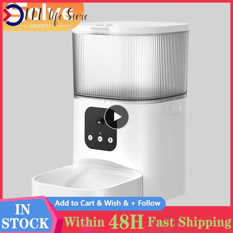 

Quantitative Slow Food Automatic Feeder Timing Quantitative Voice Video Feeding Automatic Feeding Machine Automatic Food Renewal