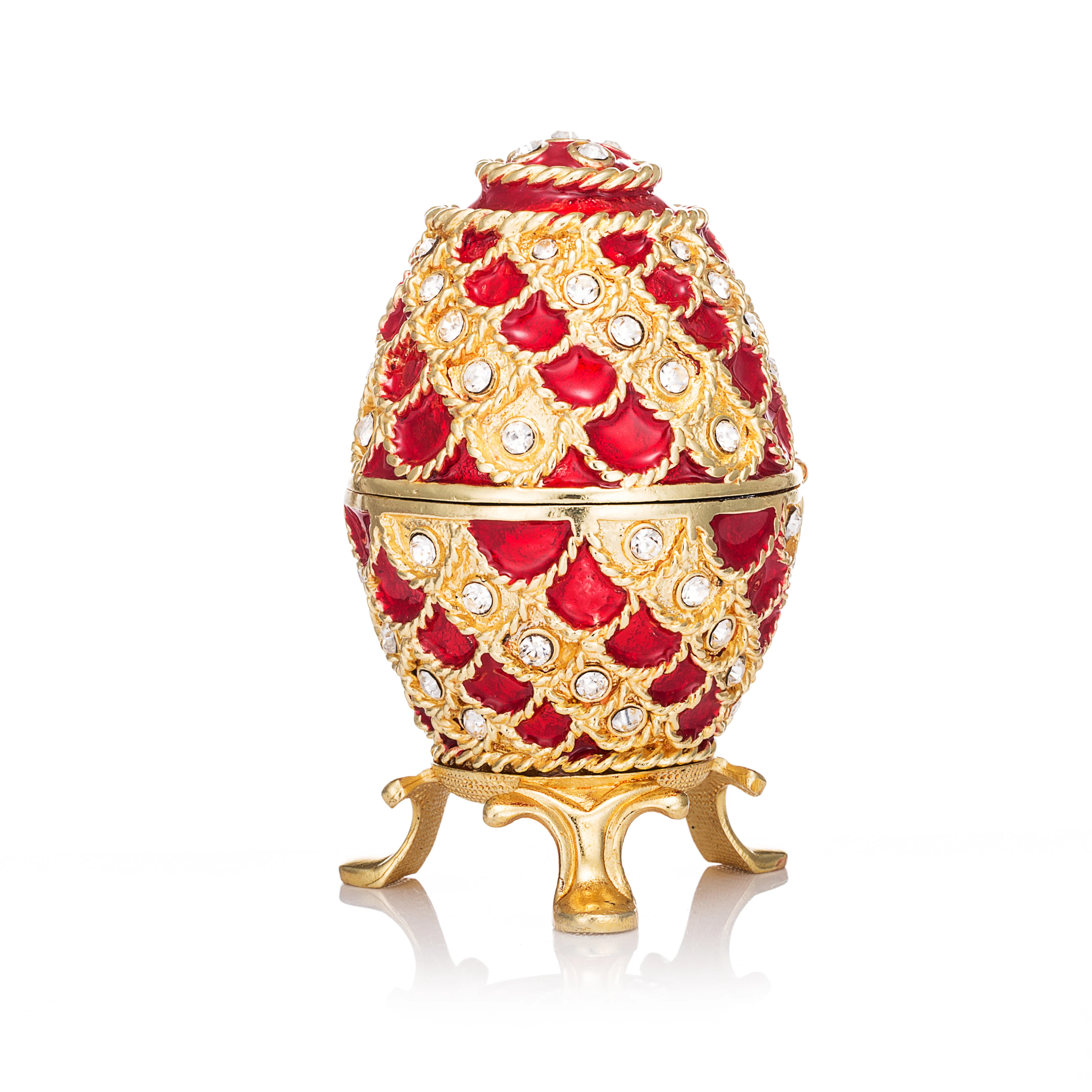 QIFU элегантное красное яйцо для ювелирных коробок подарок