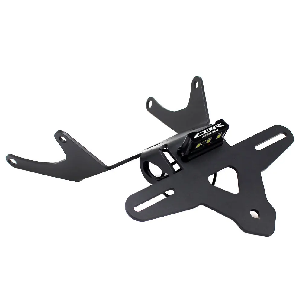 

Задний номерной знак для мотоцикла Honda CBR650R CB650R 2019-2022, черный модифицированный держатель номерного знака с коротким хвостом