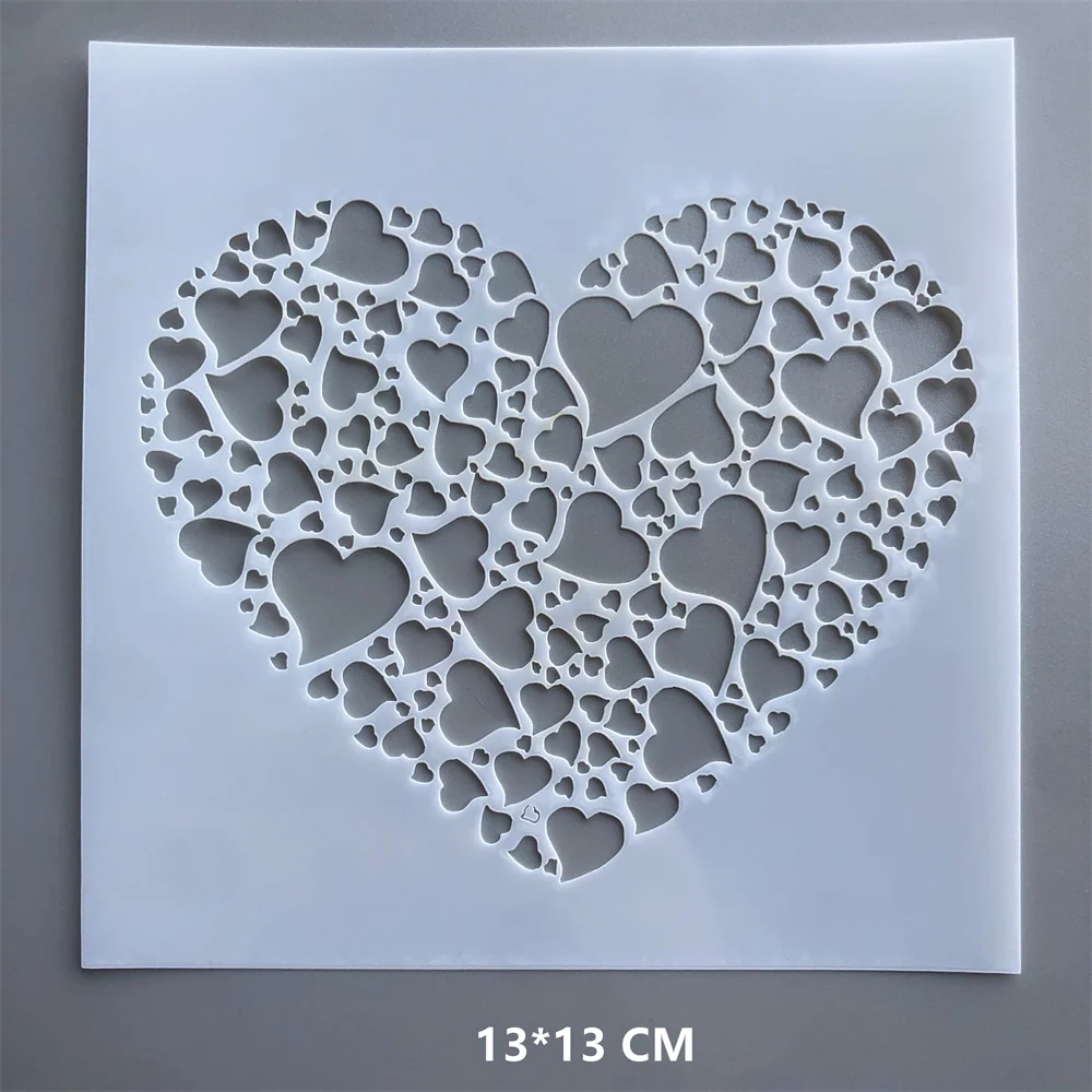 (26 стилей) трафареты с изображением цветов животных сердец рисование тиснение