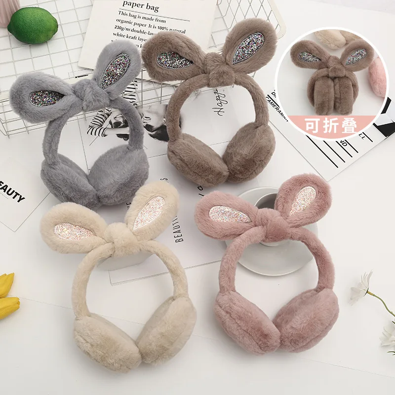 

Women's cute bowknot fashion warm earmuffs winter cold and antifreeze earmuffs