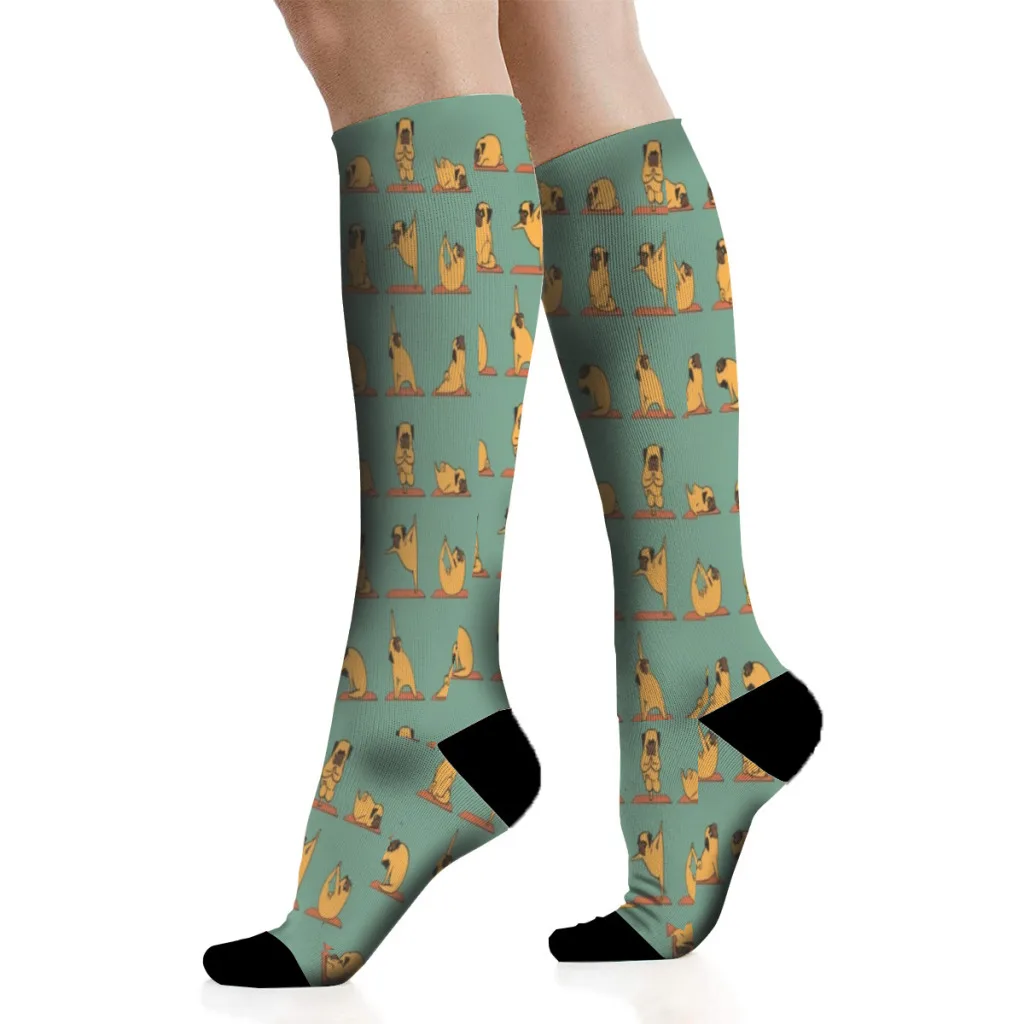 Pug Yoga Men'S Socks Gift For Men and Women Teens Socks