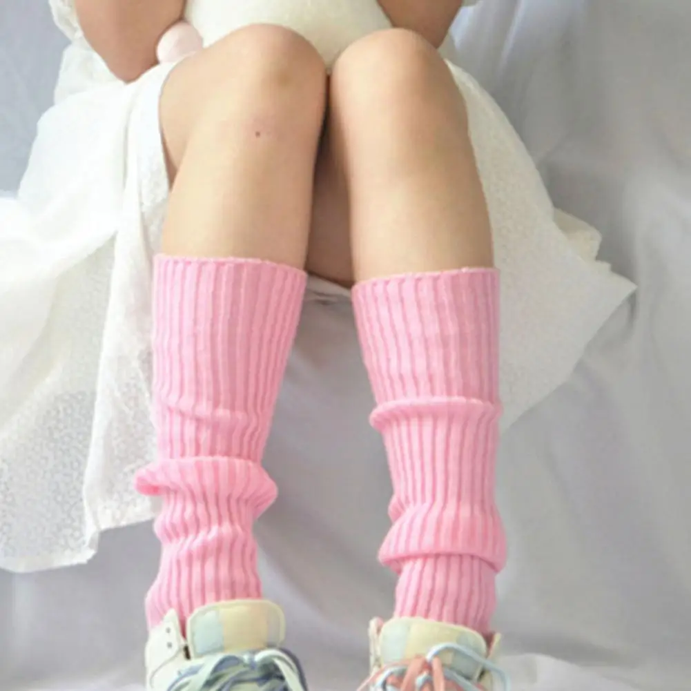 

Acrylic 1 Pair Casual Knitted Thicken Leg Socks Cozy Female Knitted Socks Comfortable for Shopping