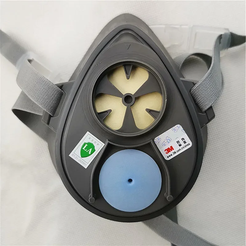 3M 3200 Mask+10Pcs 3701 Filter Gas Mask Prevent Dust Suitable For Industrial Truction Pollen Haze
