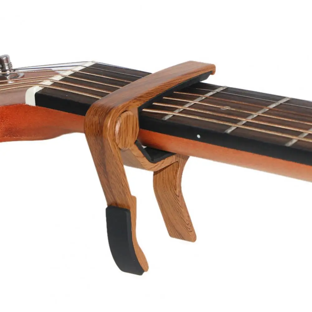 

Guitar Capo Solid Anti-Slip Simple Operation Metal Quick Change Clamp Guitar Tone Adjusting Capo for Acoustic Instrument