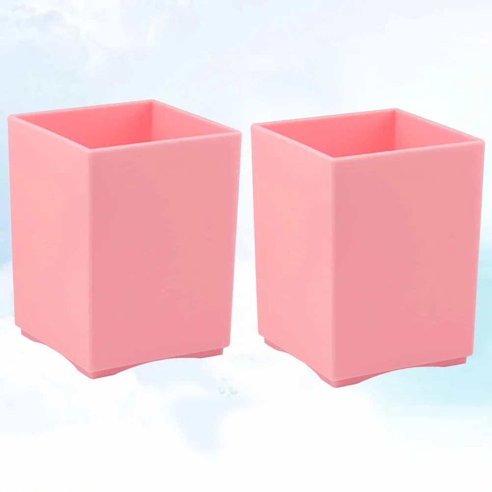 

Pen Holder Square Desktop Organizer Large Storage Holder Pen Organizer Container for School Home Office Table
