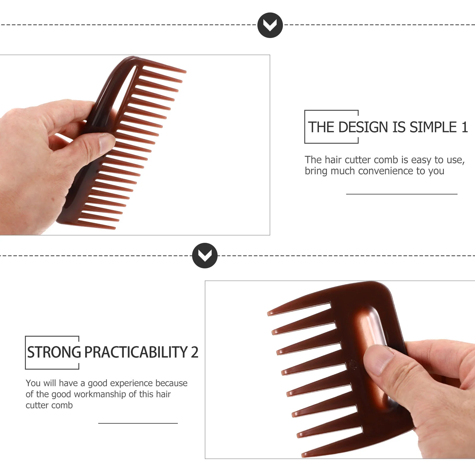 2 шт. расческа для укладки волос триммер с разъемным концом инструменты вьющихся