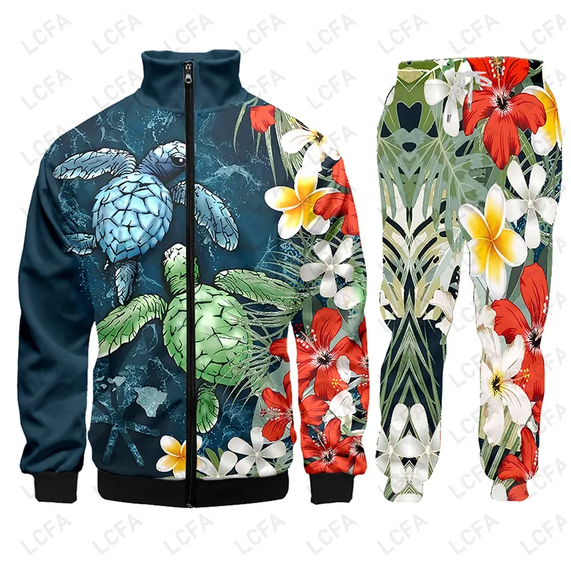 Костюм спортивный из куртки и брюк с капюшоном длинными рукавами