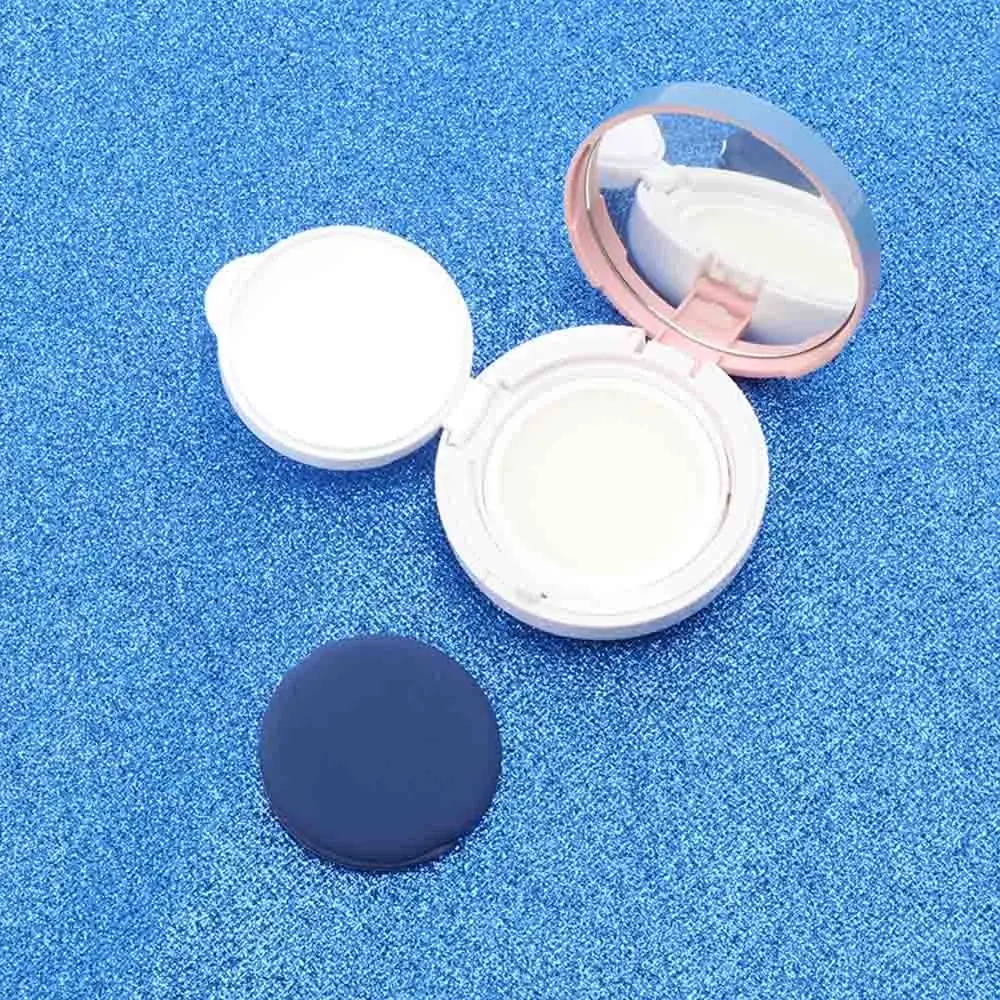 

Pink Air Cushion With Powder Puff Mirror BB Cream Container Empty Air Cushion Puff Box Cosmetic Container Makeup Case
