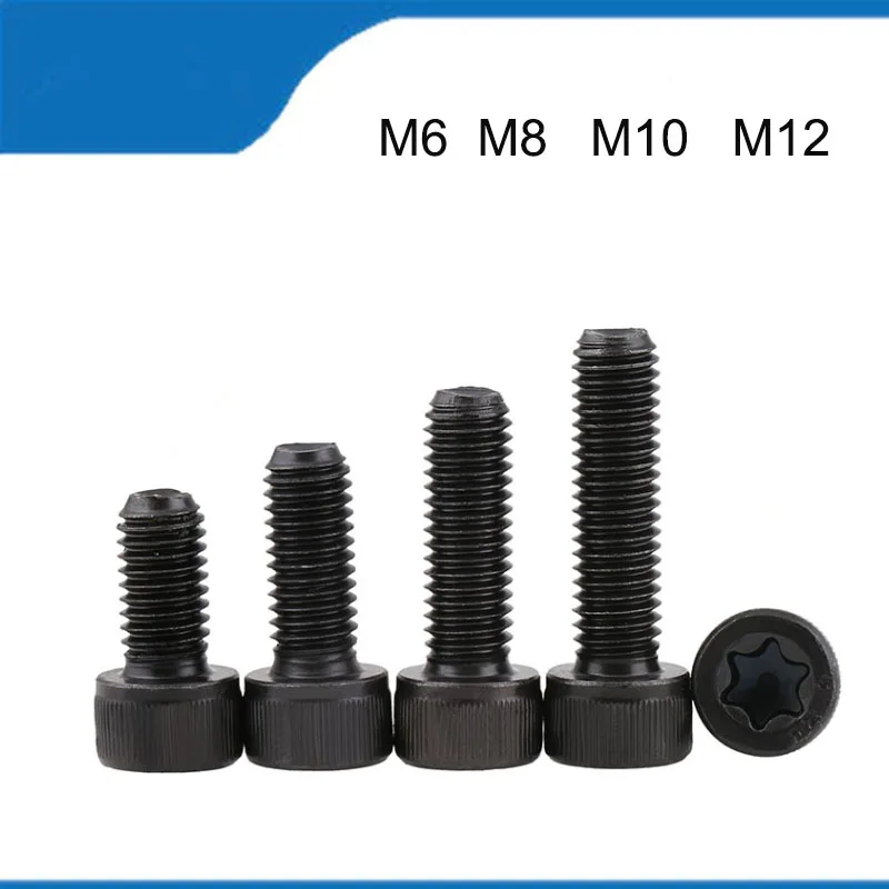 

M6 M8 M10 M12 12PCS High Quality 12.9 High-Strength Grade Plum Blossom Hole Screw Head Hexagon Socket Head Cap Bolt