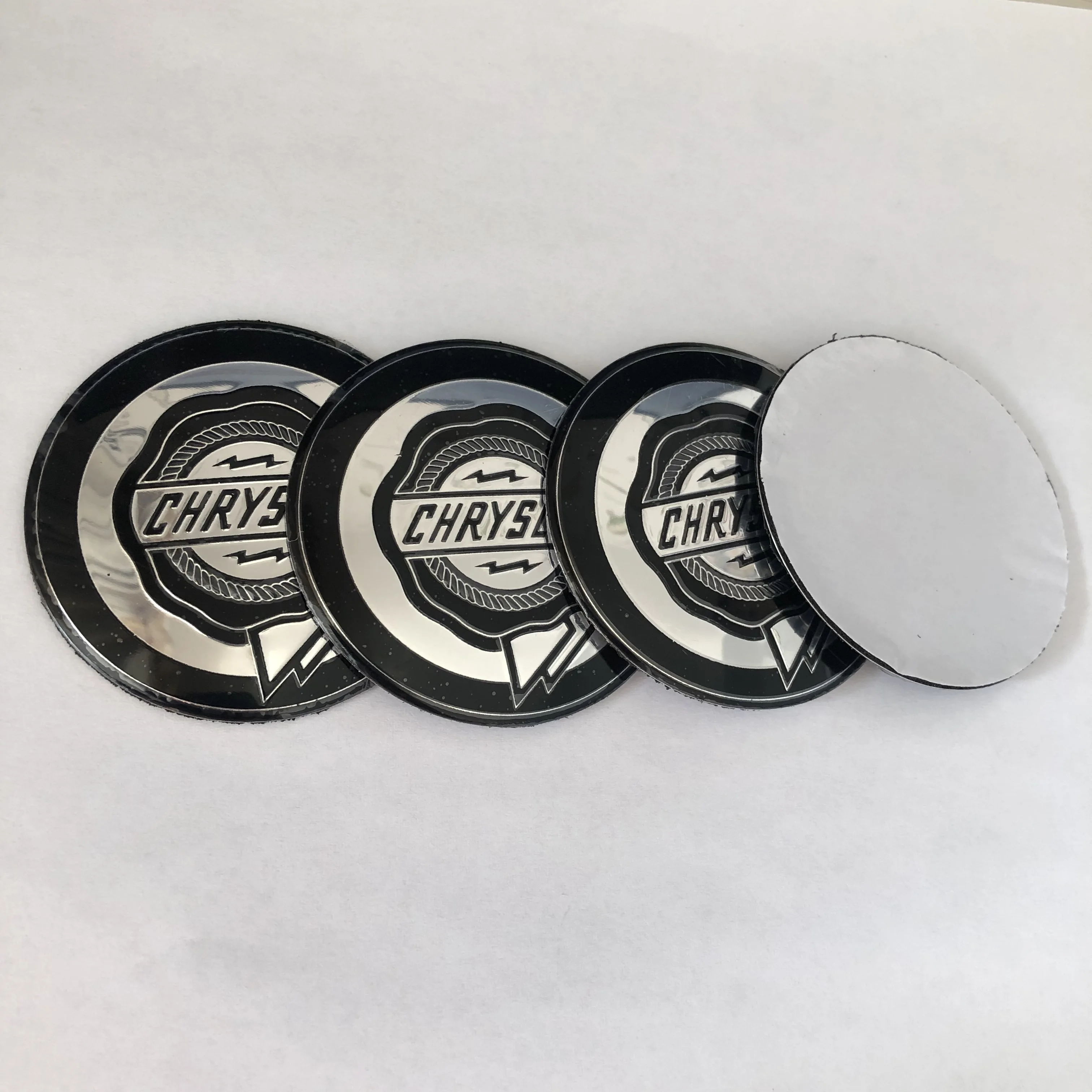

4/Pcs 56mm Ch-rysler Car Emblem Wheel Center Hub Caps Badge Covers Sticker Car Styling Auto Accessories Wheel Sticker
