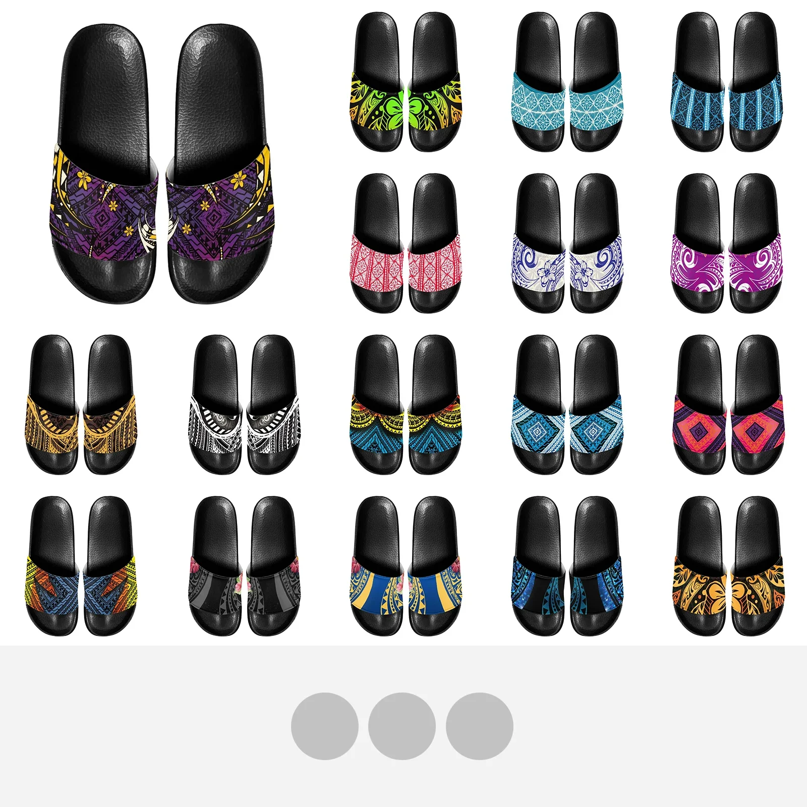 Полинезийские племенные сандалии с тату-принтом понпей тотем