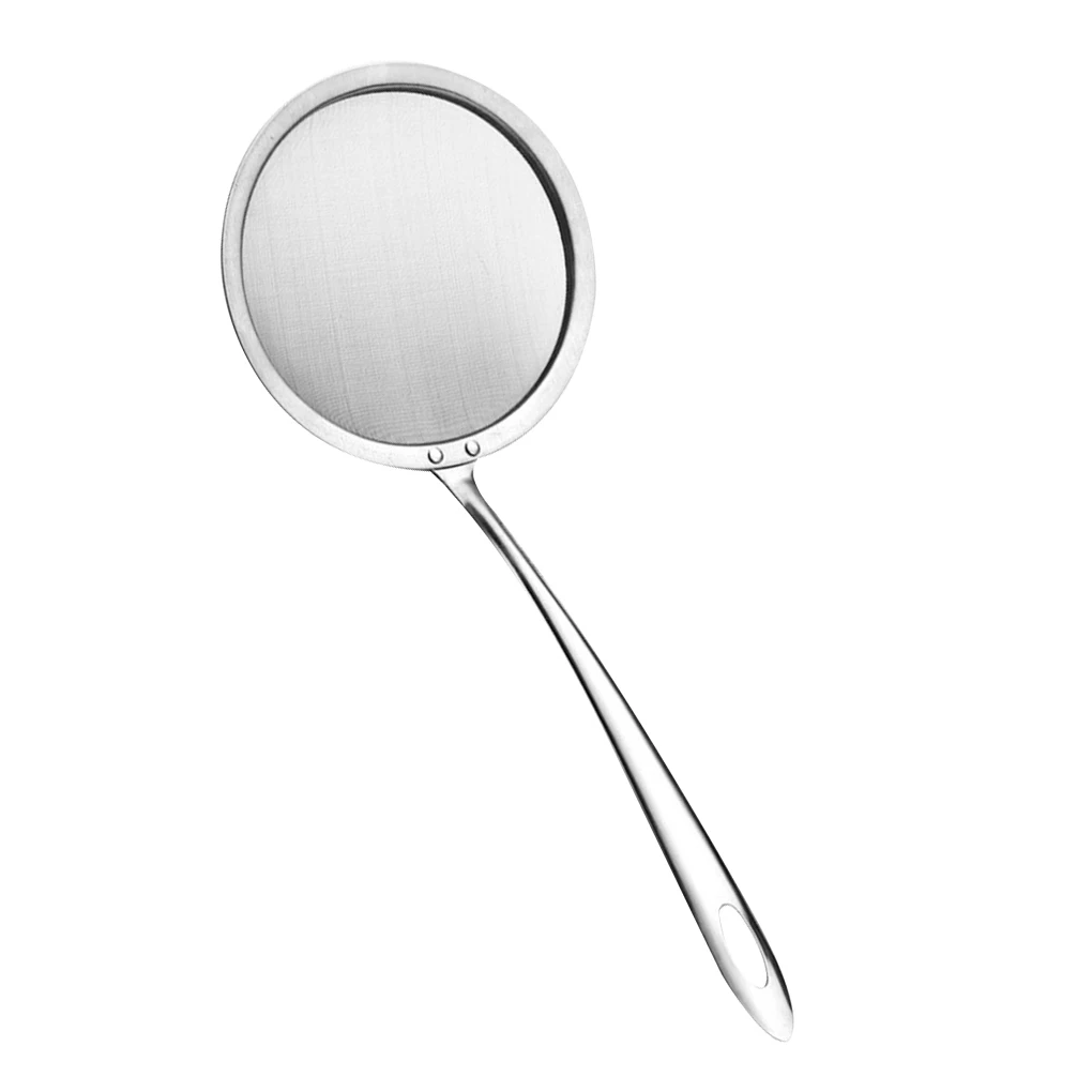 

Stainless Steel Wire Fine Mesh Oil Strainer Flour Colander Sieve Sifter Kitchen Pastry Baking Tool