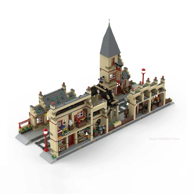 1395 шт. модель фильма Moc строительные кирпичи Hogsmeader станция расширения технология