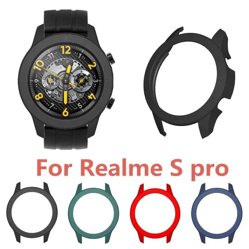 

Защитные чехлы для экрана часов для смарт-часов RealmeWatch S Pro, дисплей со светодиодной подсветкой, рамка с полным покрытием для смарт-браслета