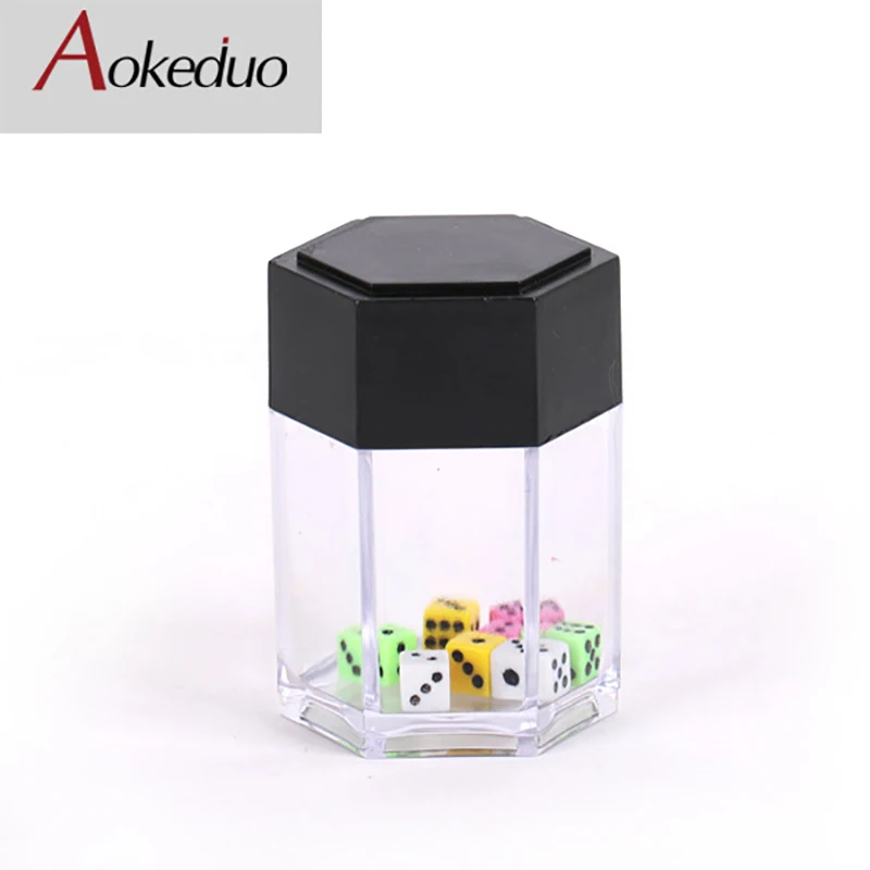 

1Pc Color Explosion Dice Funny Mysterious Box Intriguing Professional Magic Tool Magic Show Prop Multiple Specification Dice