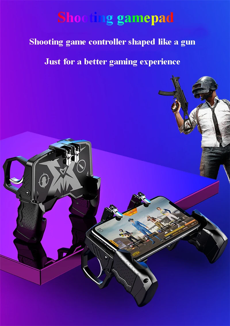 Металлический контроллер Pubg джойстик для мобильный триггер геймпад iPhone Android