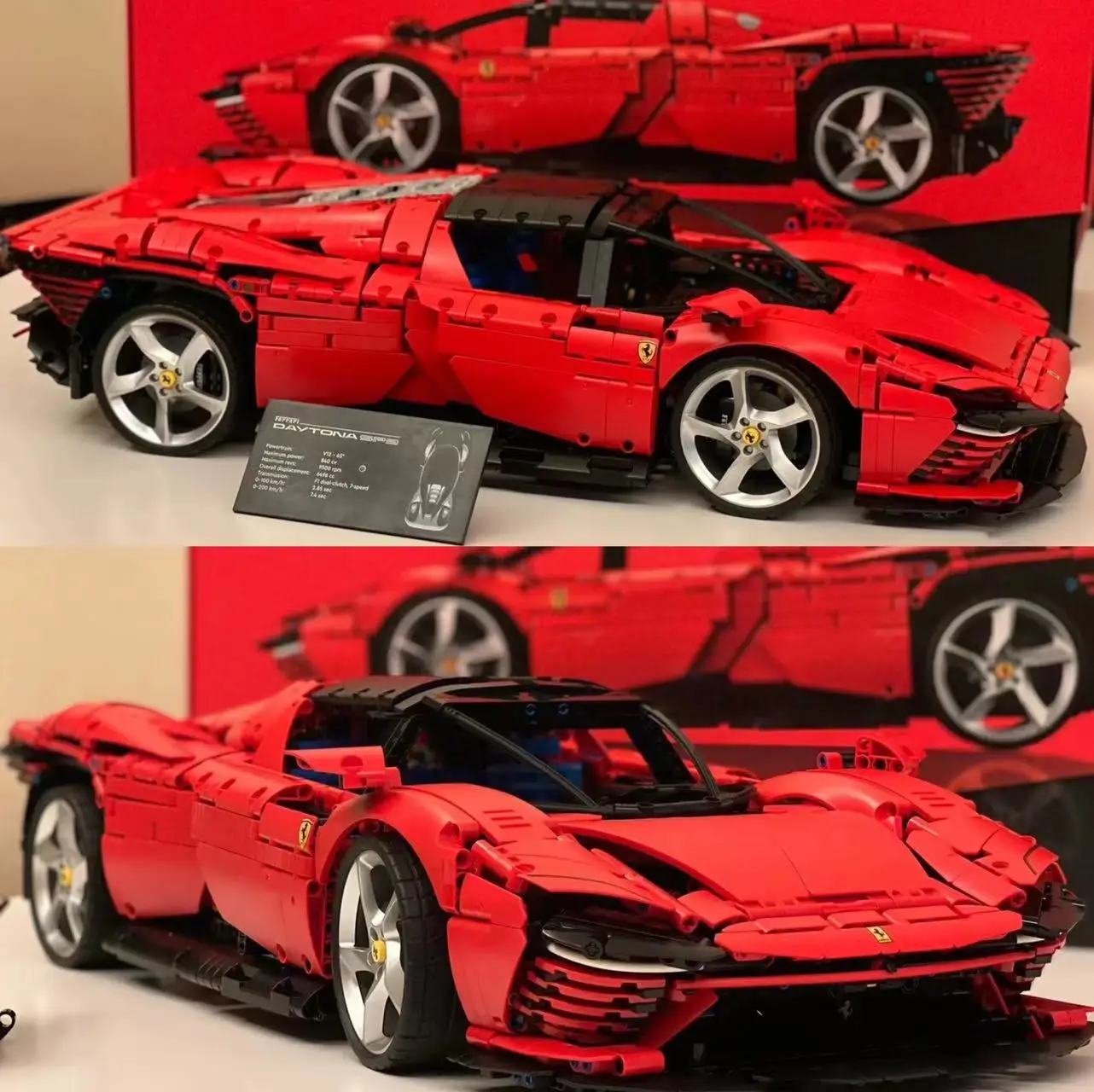 

New Ferraried Daytona SP3 Technical Moc 3776Pcs Compatible with 42143 Supercar building blocks toys for boys girls gift