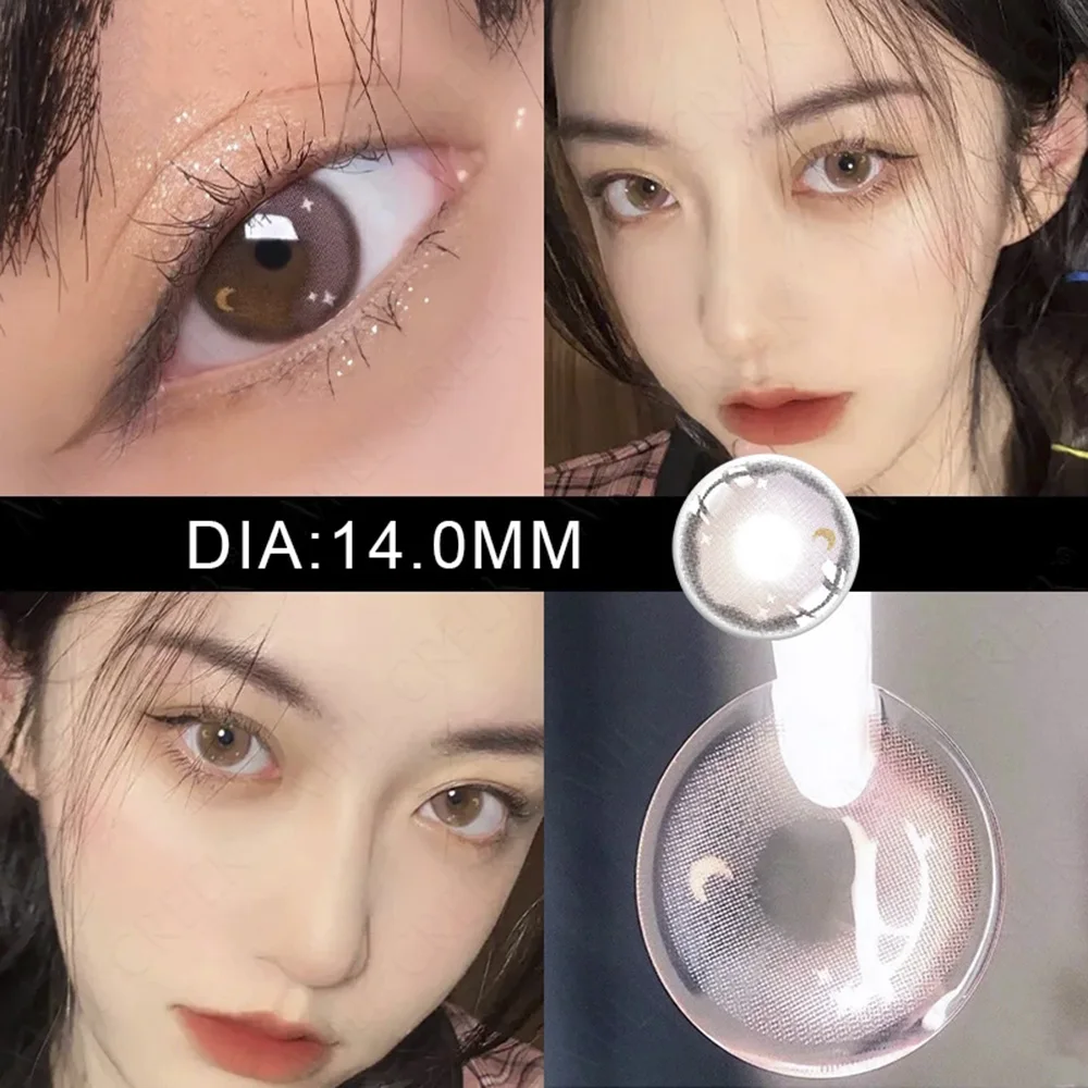 mill creek 2pcs1 pair myopia contact lenses for eyes with diopter natural big diameter color lenses eyes makeup fast shipping free global shipping