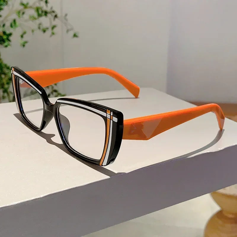 Винтажные оптические квадратные очки с защитой от синего света оправа для женщин