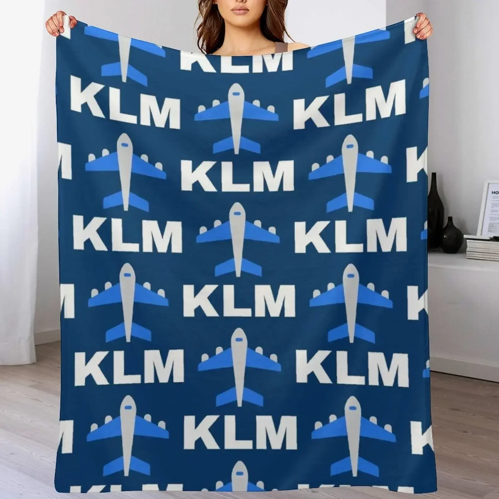 KLM Royal Dutch Airlines Плед Лохматое одеяло и Летние одеяла