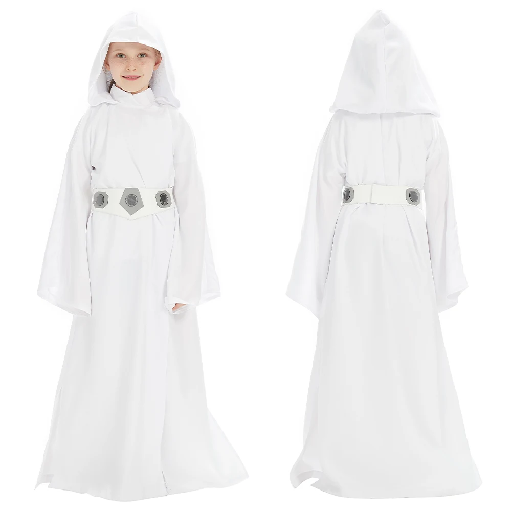

Kids Leia Princess Cosplay Costume Halloween Carnival Suit