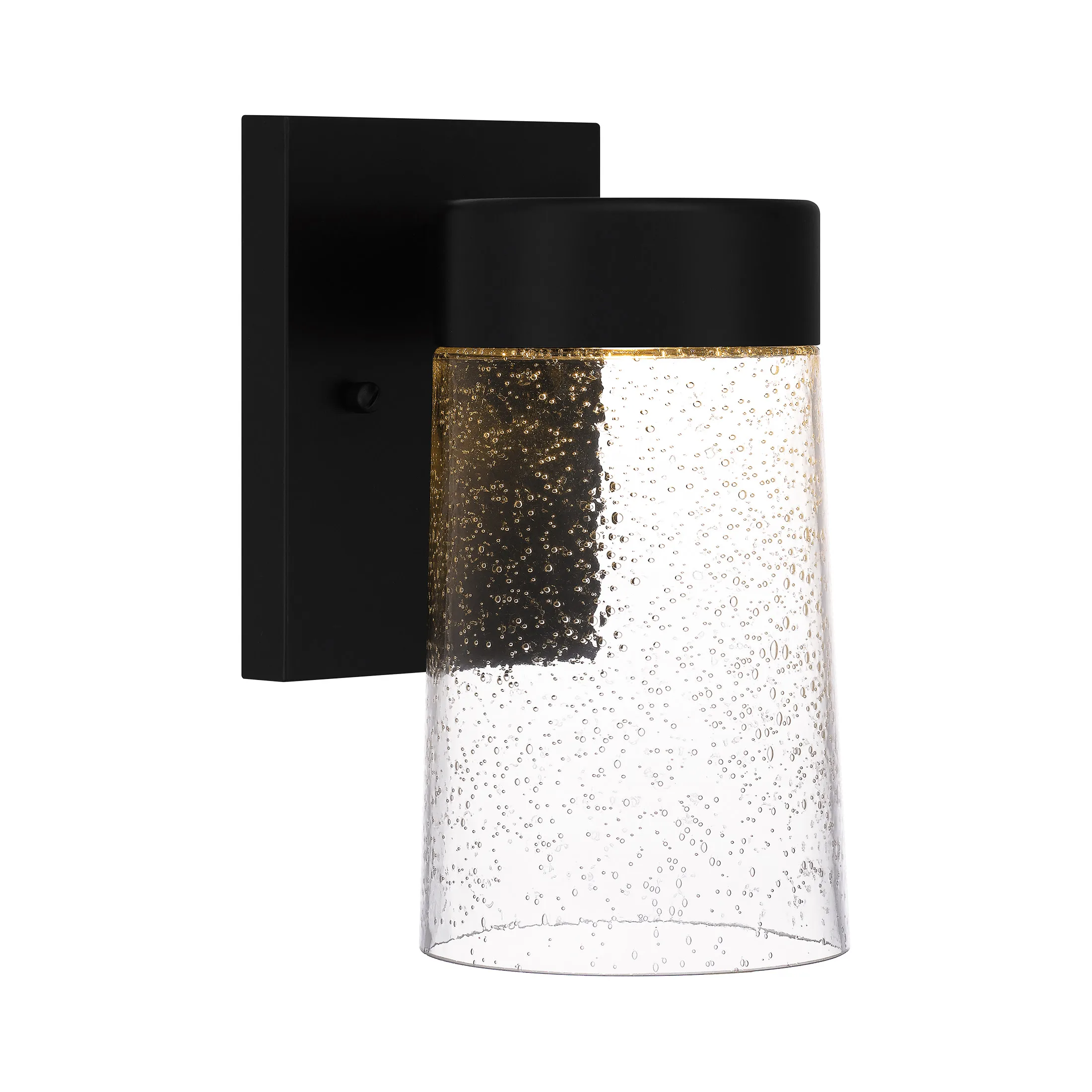 

1-Light Matte Black Outdoor Wall Lantern