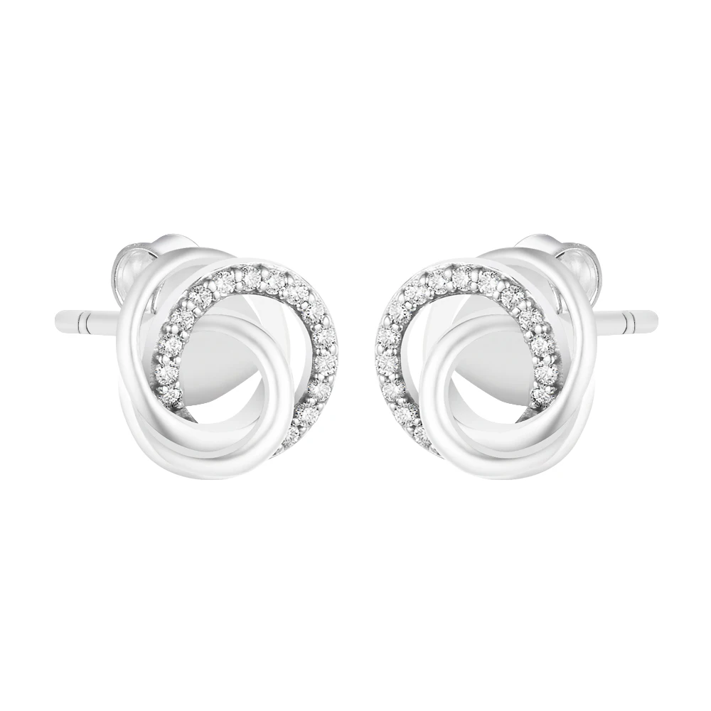 

Женские серьги-гвоздики CKK Family Always Encircled, серебряные украшения