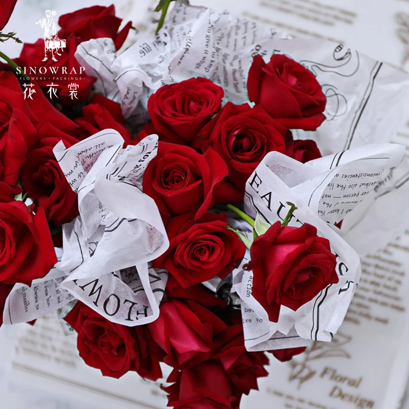 

Sinowrap Hot Sale Tissue Wrapper Paper New Flower Wrapping Papers for Florist Supplies Floral Wrapping Papel Bouquet Wrappers
