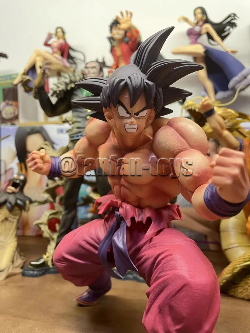 Фигурка В наличии 18 см из аниме Драконий жемчуг Z фигурка Son Goku Kaiouken Kakarotto ПВХ