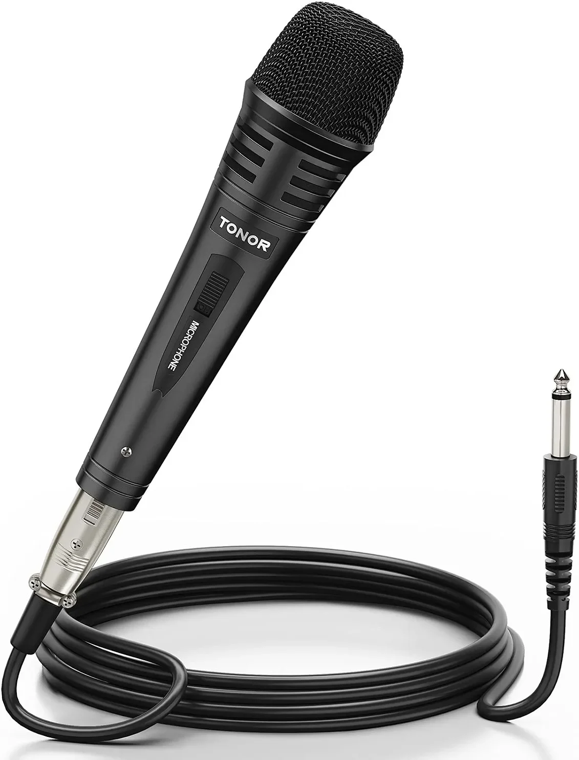 

Dynamic Karaoke Microphone Singing with 16.4ft XLR Cable, Metal Handheld Mic Compatible with Karaoke Machine/Speaker/Amp/Mixer