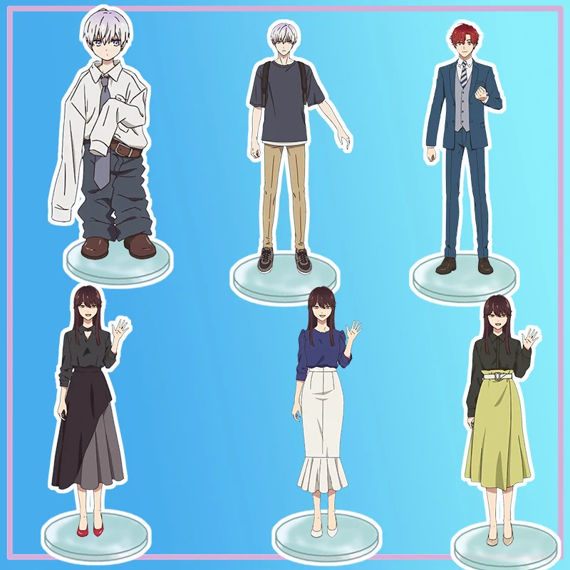 

Anime Stand The Ice Guy and His Cool Female Colleague Himuro Katori Acrylic Figure Display Desktop Decoration 15cm