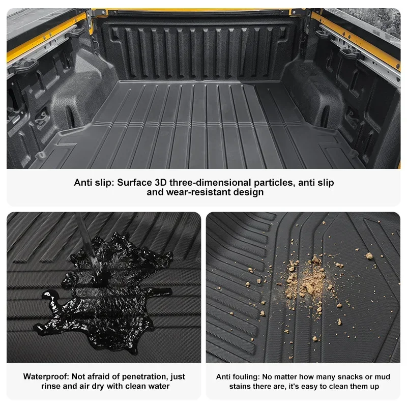 For Suzuki D-MAX 2020-2024 Right-hand Drive Rear Bucket Pad Fuel Southeast Asia Oceania Waterproof Non-slip Trunk Mats