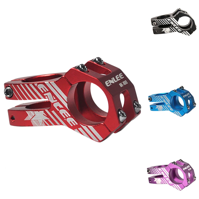 

ENLEE Bicycle Handlebar Stem MTB Stem Hollow Downhill Bicycle Short Stem Bike Accessories