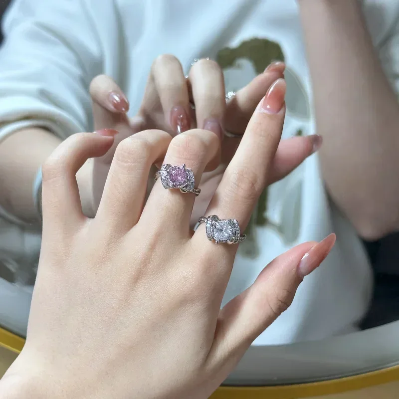 Высокое качество роскошное кольцо с бриллиантом в стиле MDLMoissanite 18-каратное