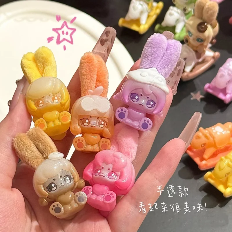 Фото Коллекционная мини-фигурка-кролик Cup Rabbit Blind Box из серии Teeny Weeny Fruity: милая магнитная модель, украшение, таинственная коробка, декор для рабочего стола №3