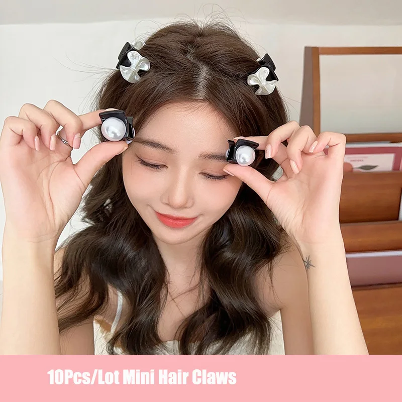 

10 женских украшений для волос, двухсторонний бант, шпилька для волос, бант, маленькая рукоятка, зажим для волос, когти для волос, головные уборы для девочек